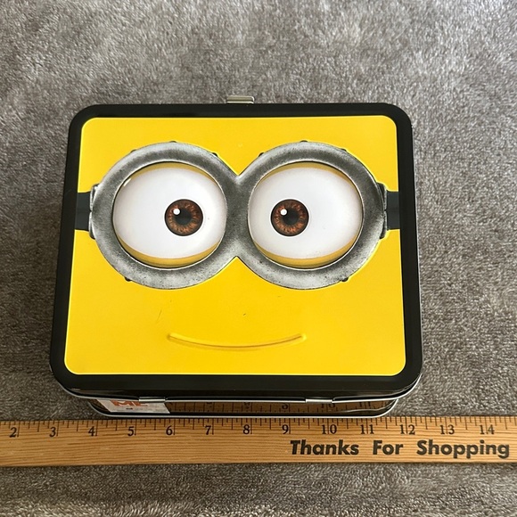 Universal Studio Other - Universal Despicable Me Lunchbox Tin with Yellow and Black Design